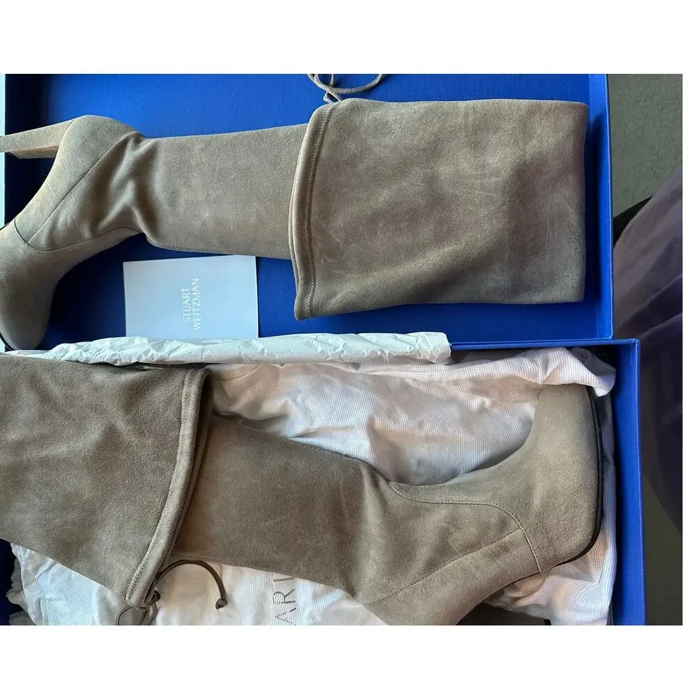 SW Landmark Thigh-High Block Heel Boot (Topsue)